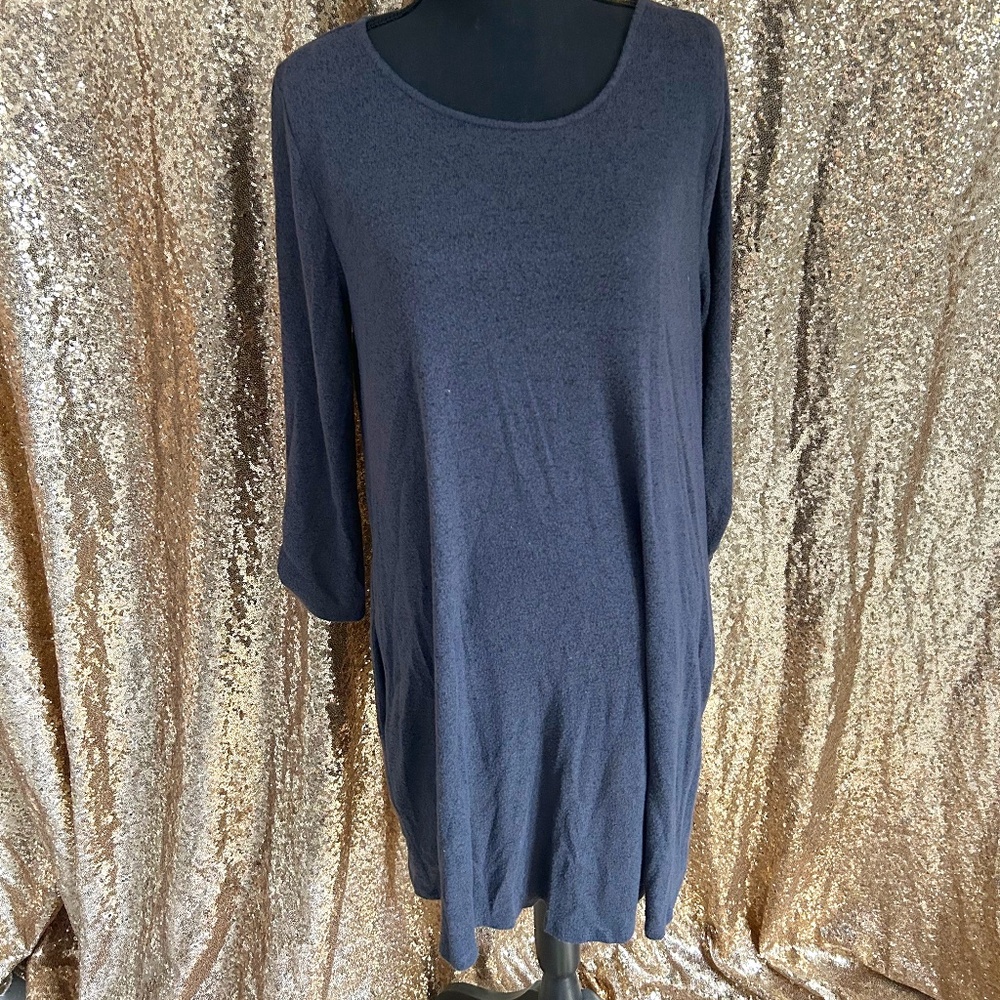 Charcoal Gray Sweater Dress